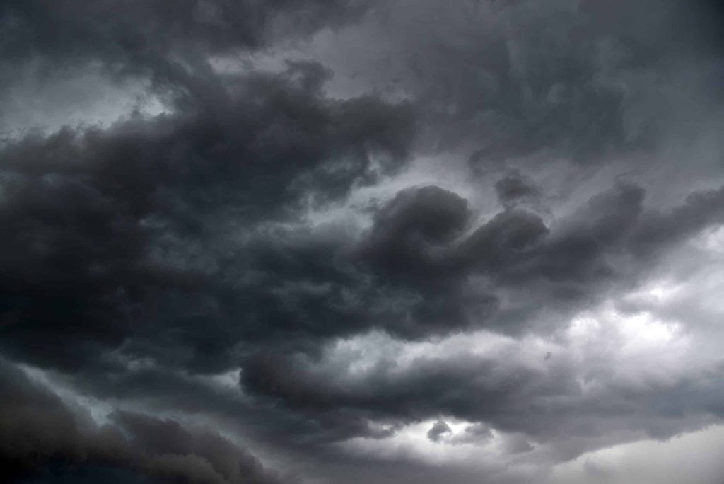 A summer storm clouds in alberta