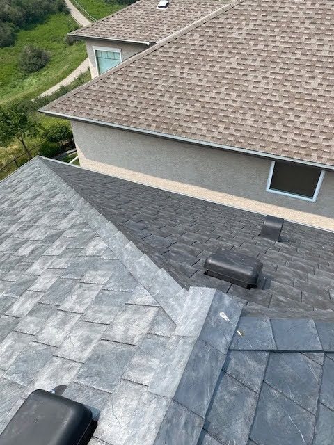 An Euroshield roof that's durable against hail and can survive a long time and save money next to a normal roof.