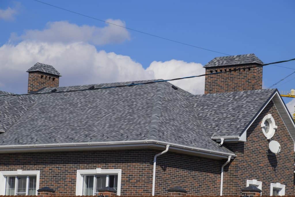 A more complex suburban roof with more valleys and roofing elements